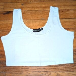 PrettyLittleThing White Crop Top!